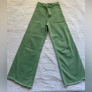 Zara Sailor  Mint Green Trousers